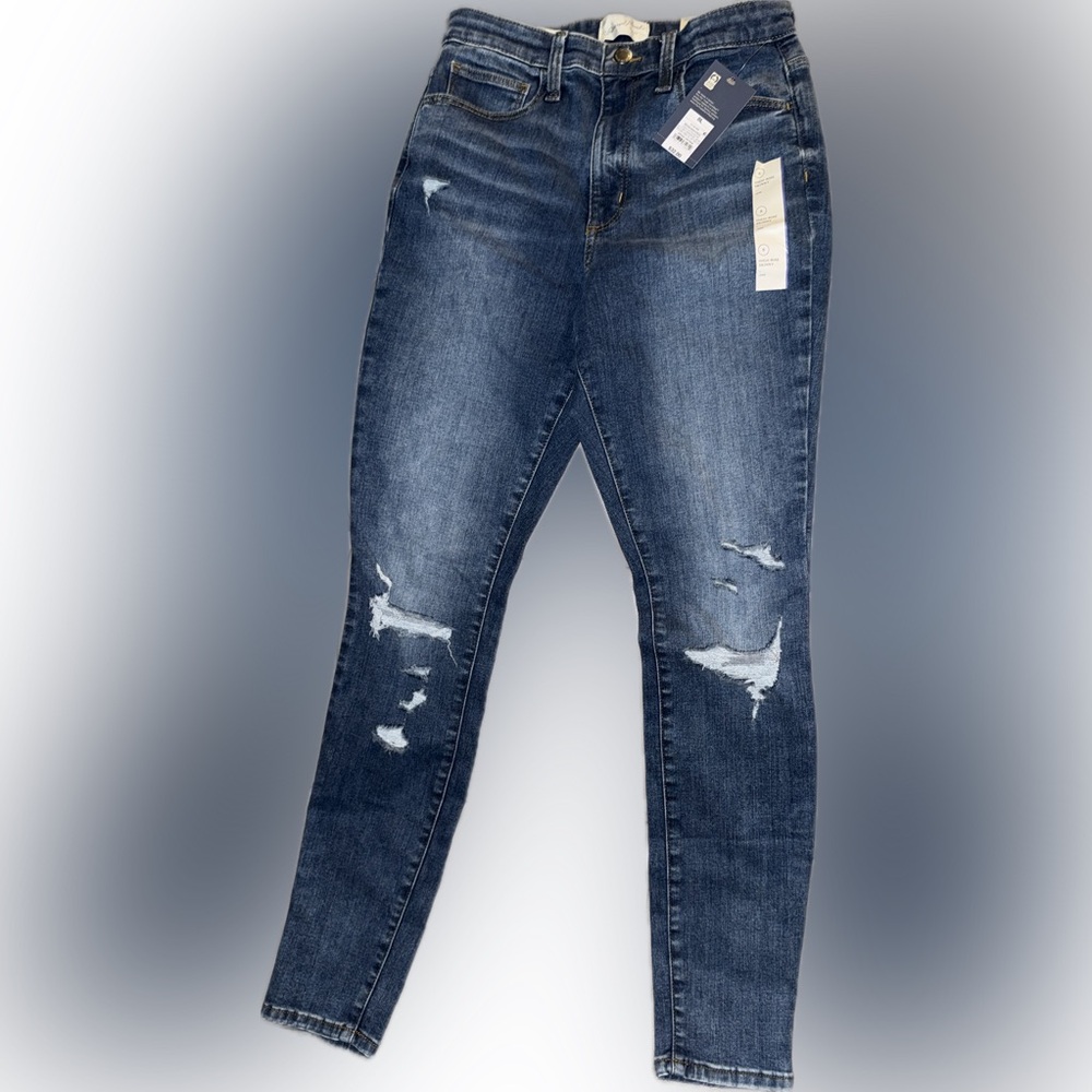 Universal Thread Woman’s Jeans Fitted Hip and Thigh High Rise Skinny size 8 L